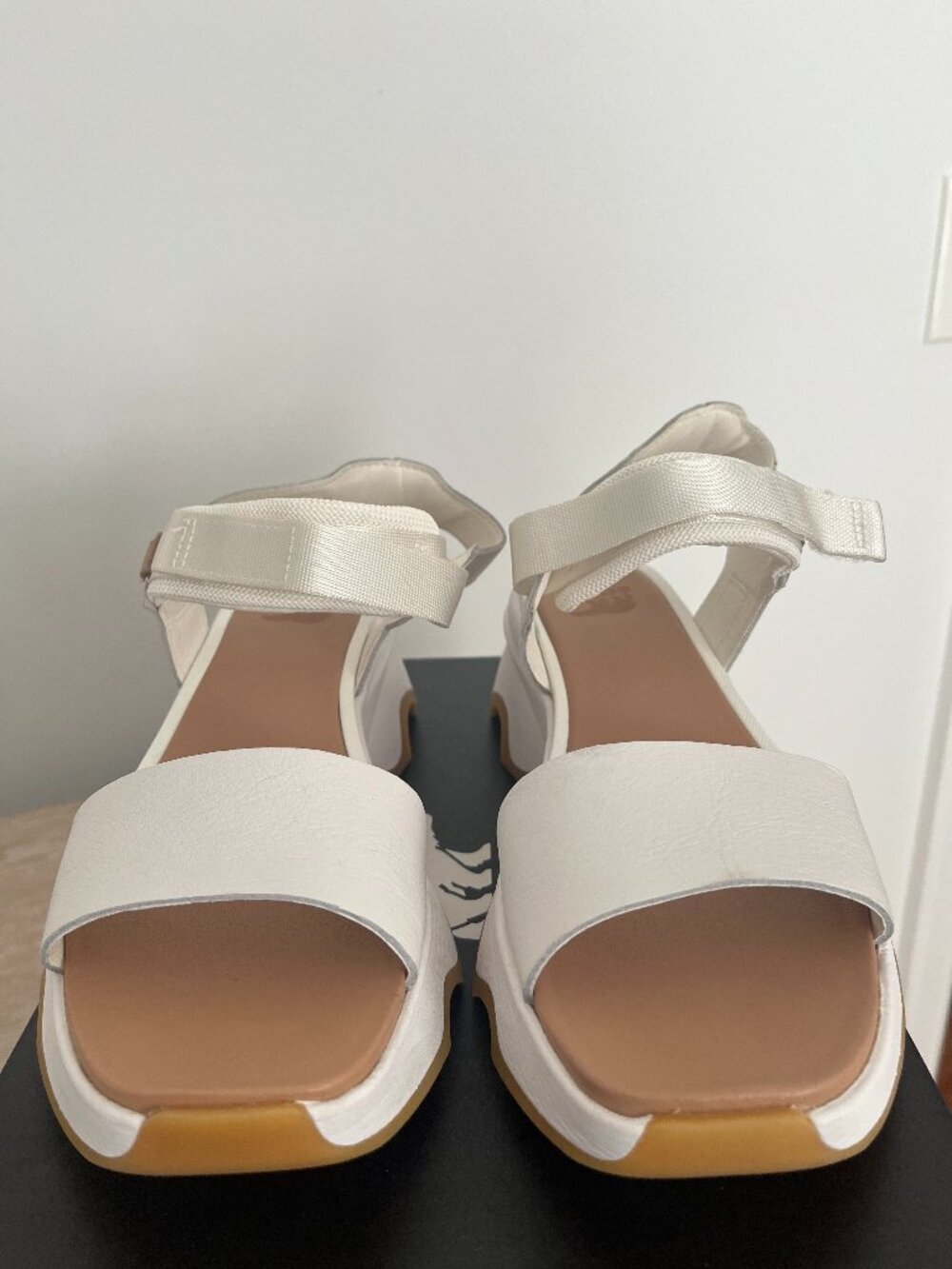 Sorel Kinetic Impact Wedge Sandal in Honey White, Size 9B